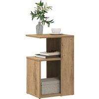 Berkfield Home Side Table Artisan Oak 36x30x56 cm Engineered Wood in Brown | Size: 36 x 30 x 56 cm