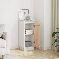 Berkfield Home Sideboard White 31.5x34x75 cm Solid Wood Pine