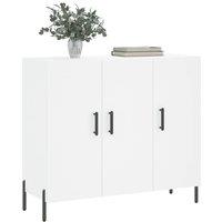 Berkfield Home Sideboard White 90x34x80 cm Engineered Wood | Size: 90 x 34 x 80 cm