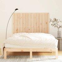 Berkfield Home Wall Headboard 146.5x3x110 cm Solid Wood Pine in Natural