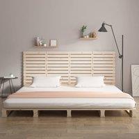 Berkfield Home Wall Headboard 156x3x91.5 cm Solid Wood Pine in Light Brown