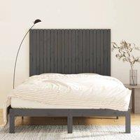 Berkfield Home Wall Headboard Grey 146.5x3x110 cm Solid Wood Pine