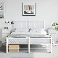 Berkfield Home Bedside Cabinets 2 pcs White 34.5x39x62 cm Steel