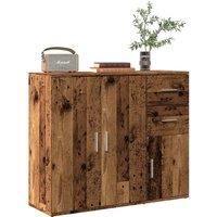 Berkfield Home Sideboard Old Wood 91x29.5x75 cm Engineered Wood in Brown