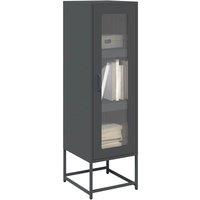 Berkfield Home Highboard Anthracite 36x39x123 cm Cold-rolled Steel in Black | Size: 36 x 39 x 123 cm