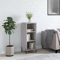Berkfield Home Sideboard Grey Sonoma 34.5x32.5x90 cm Engineered Wood