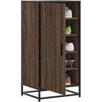 Berkfield Home Shoe Rack Brown Oak 48x38x97.5 cm Engineered Wood