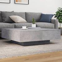 Berkfield Home Coffee Table Concrete Grey 100x100x31 cm Engineered Wood | Size: 100 x 100 x 31 cm
