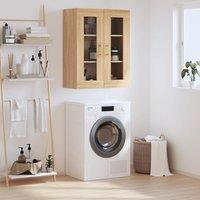 Berkfield Home Wall Mounted Cabinet Sonoma Oak 69.5x34x90 cm in Brown