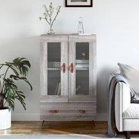 Berkfield Home Highboard Grey Sonoma 69.5x31x115 cm Engineered Wood