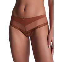 Aubade Women's Sheer Emotion Cheeky Short in Brown | Size: 8