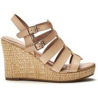 Moda In Pelle Women's 'Keelie' Porvair Wedges in Beige | Size: 7