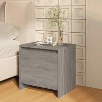 Berkfield Home Bedside Cabinet Grey Sonoma 45x34x44.5 cm Engineered Wood