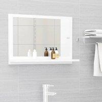 Berkfield Home Bathroom Mirror White 60x10.5x37 cm Engineered Wood