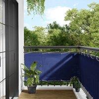 Berkfield Home Balcony Screen Blue 75x800 cm 100% Polyester Oxford