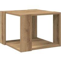 Berkfield Home Coffee Table Artisan Oak 40x40x30 cm Engineered Wood in Brown | Size: 40 x 40 x 30 cm
