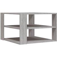 Berkfield Home Coffee Table Grey Sonoma 59.5x59.5x40 cm Engineered Wood