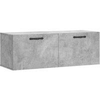 Berkfield Home Wall Cabinet Concrete Grey 100x36.5x35 cm Engineered Wood