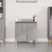 Berkfield Home Sink Cabinet Grey Sonoma 58x33x60 cm Engineered Wood | Size: 58 x 33 x 60 cm