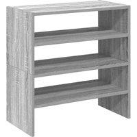 Berkfield Home Shoe Racks 2 pcs Stackable Grey Sonoma 60x30x30.5 cm