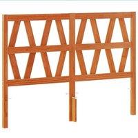 Berkfield Home Headboard Wax Brown 135 cm Solid Wood Pine