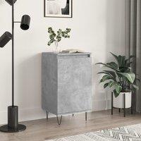 Berkfield Home Sideboard Concrete Grey 40x35x70 cm Engineered Wood in White | Size: 40 x 35 x 70 cm