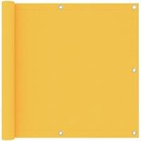 Berkfield Home Balcony Screen Yellow 90x400 cm Oxford Fabric