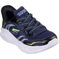 Skechers Men's Meteor-Lights Brisk-Beams Trainers in Navy | Size: 1.5