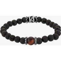 Bourne and Wilde Men's Tigers Eye Bead Bracelet UR04-01 in Brown | Size: 21 cm