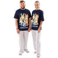 Bluey Men's Pyjamas in Blue | Size: XL