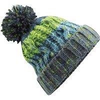 Beechfield Men's Corkscrew Knitted Pom Pom Beanie Hat