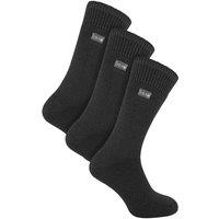 THMO Men's 3 Pairs Thick Winter Thermal Socks with Seamless Toe in Grey | Size: 6-11