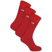 THMO Men's 3 Pairs Thick Winter Thermal Socks with Seamless Toe in Burgundy | Size: 6-11