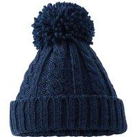 Beechfield Men's Melange Cable Knit Beanie in Navy