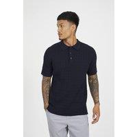 Brave Soul Men's Short Sleeve Polo Shirt in Navy | Size: 2XL