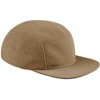 Beechfield Men's Fleece Outdoor Camper Cap in Light Brown