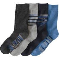 Atlas for Men Men's Socks (Pack of 4) in Dark Blue | Size: 5.5-8
