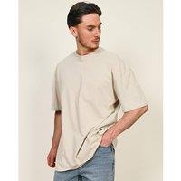 Casual Classics Men's Combed Ringspun Cotton Tall Oversized T-Shirt in Charcoal | Size: Large