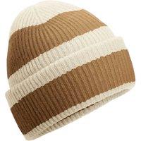 Beechfield Men's Colour Block Beanie in Cream