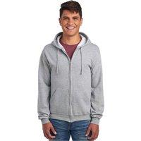 JERZEES Men's Nublend Full Zip Hoodie in Mid Grey | Size: Large