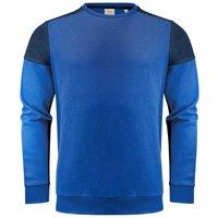 Printer PRIME Men's Contrast Crew Neck Sweatshirt in Blue | Size: Large