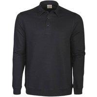 Printer Men's Homerun Long-Sleeved Polo Shirt in Black | Size: 5XL