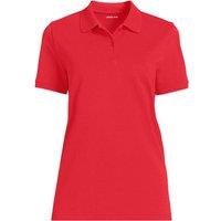 Lands' End Women's Plus Piqu Polo Shirt in Red | Size: 18