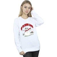Star Wars Women's Up To Snow Good Sweatshirt in White | Size: Medium