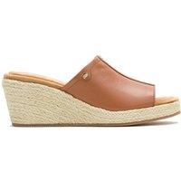 Hush Puppies Women's Willow Rattan Slide in Tan | Size: 5