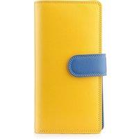 PRIMEHIDE Women's Soft Leather Bifold Purse - RFID Secure in Yellow