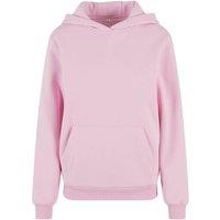 Build Your Brand Women's Fluffy Hoodie in Pink | Size: 18