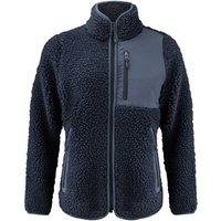 James Harvest Women's Kingsley Sherpa Fleece Jacket in Navy | Size: Small