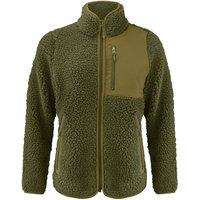 James Harvest Women's Kingsley Sherpa Fleece Jacket in Bottle Green | Size: Small