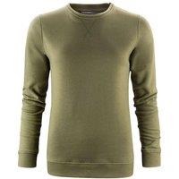 James Harvest Women's Alder Crew Neck Sweatshirt in Bottle Green | Size: Large